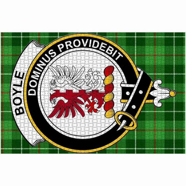 Scottish Boyle Clan Crest Tartan Jigsaw Puzzle 2