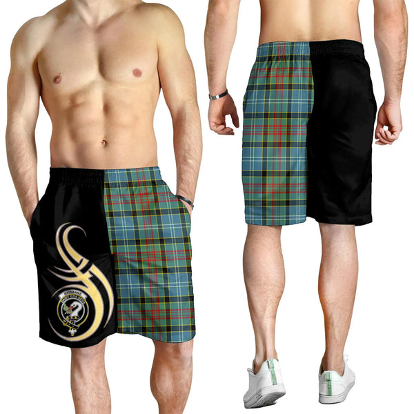 Scottish Brisbane Clan Crest Tartan Believe in Me Men's Shorts