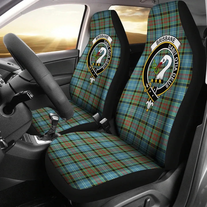 Scottish Brisbane Clan Crest Tartan Car Seat Covers 2