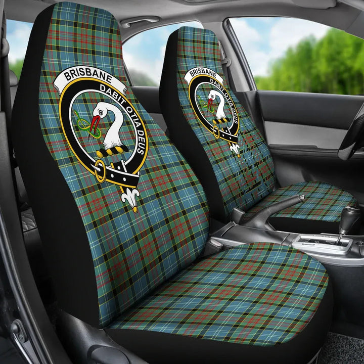 Scottish Brisbane Clan Crest Tartan Car Seat Covers 3