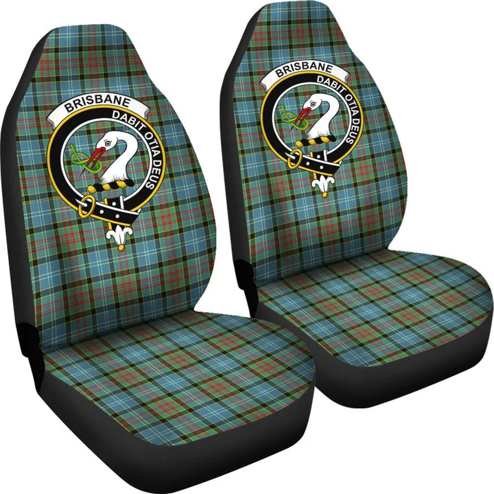 Scottish Brisbane Clan Crest Tartan Car Seat Covers 4