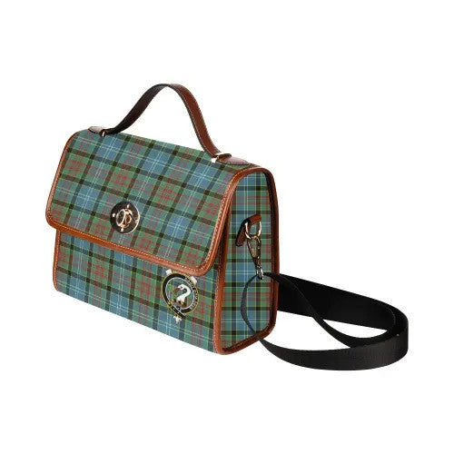 Scottish Brisbane Clan Crest Tartan Waterproof Canvas Bag Tartan Plaid 4