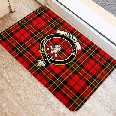 Scottish Brodie Clan Crest Tartan Door Mat Tartan Plaid 2