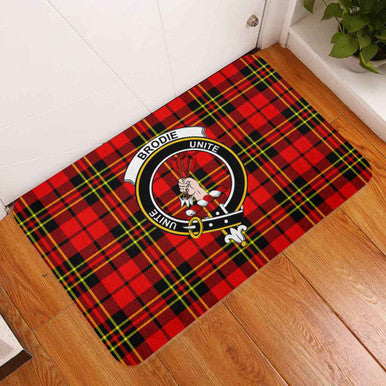 Scottish Brodie Clan Crest Tartan Door Mat Tartan Plaid 3
