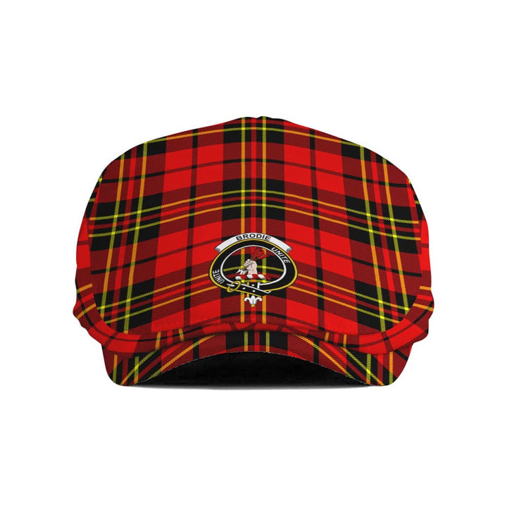 Scottish Brodie Clan Crest Tartan Flat Cap Tartan Plaid 1