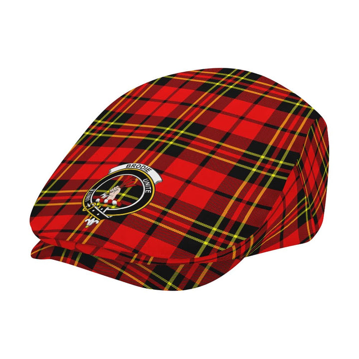 Scottish Brodie Clan Crest Tartan Flat Cap Tartan Plaid 2