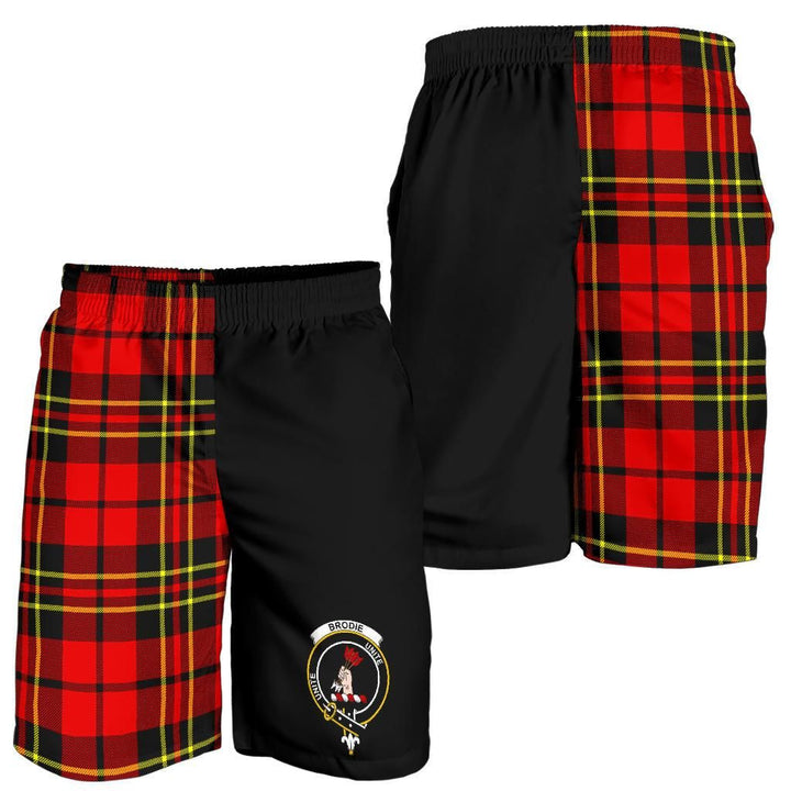 Scottish Brodie Clan Crest Tartan Half of Me Men's Shorts