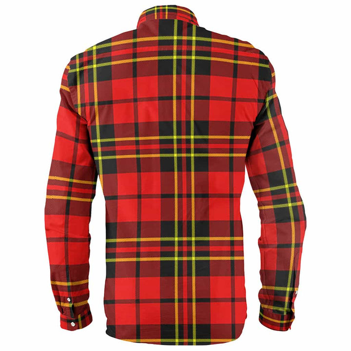 Scottish Brodie Clan Crest Tartan Long Sleeve Shirt Back Side Tartan Plaid