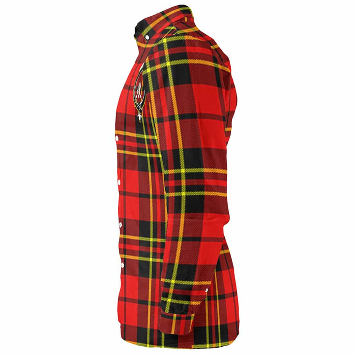 Scottish Brodie Clan Crest Tartan Long Sleeve Shirt Tartan Plaid