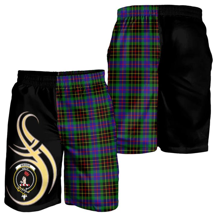 Scottish Brodie Hunting Modern Clan Crest Tartan Believe in Me Men's Shorts