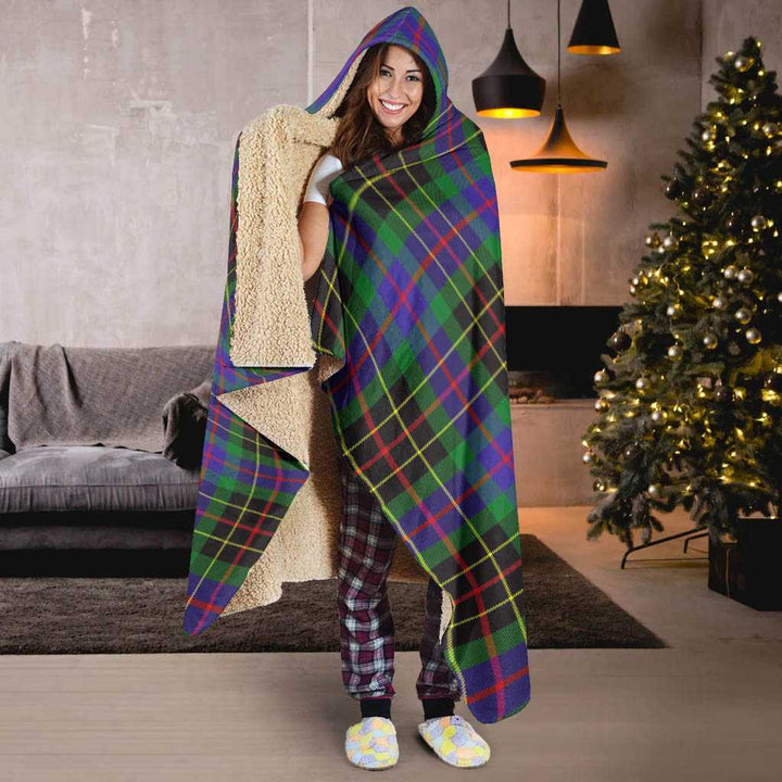 Scottish Brodie Hunting Modern Clan Tartan Hooded Blanket Tartan Plaid 6