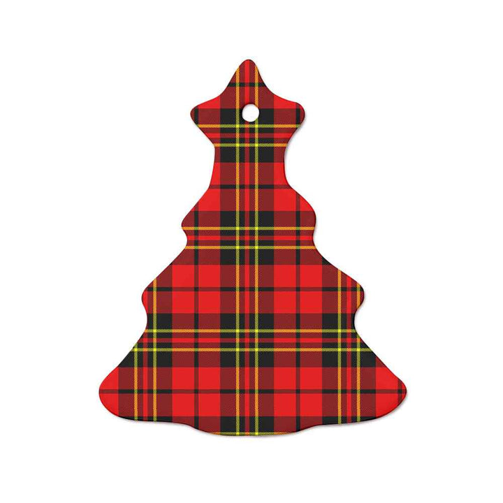 Scottish Brodie Modern Clan Tartan Ceramic Ornament  Tree Shape Tartan Plaid