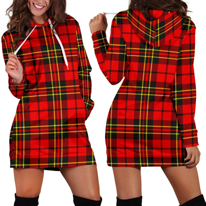 Scottish Brodie Modern Clan Tartan Hoodie Dress