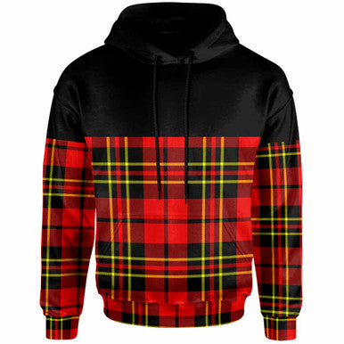 Scottish Brodie Modern Clan Tartan Hoodie - Horizontal Style Front Side Tartan Plaid