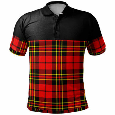 Scottish Brodie Modern Clan Tartan Polo Shirt - Horizontal Style Front Side Tartan Plaid