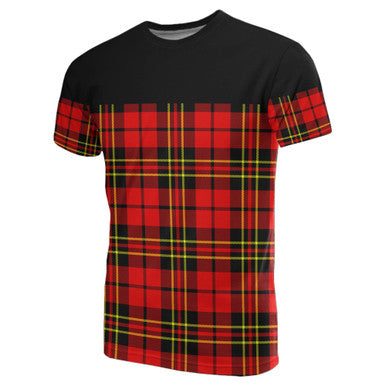 Scottish Brodie Modern Clan Tartan T-Shirt Horizontal Style Front Side Tartan Plaid
