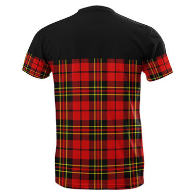 Scottish Brodie Modern Clan Tartan T-Shirt Horizontal Style Back Side Tartan Plaid