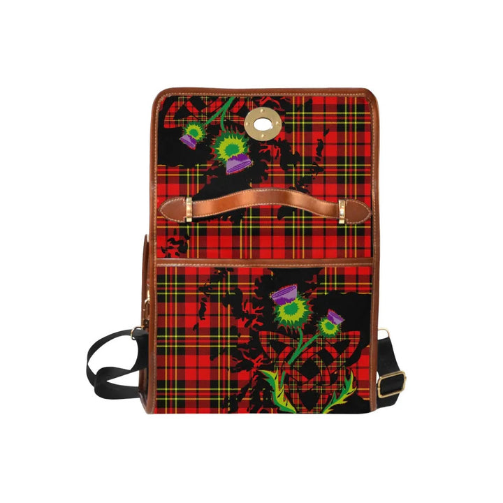 Scottish Brodie Modern Clan Tartan Waterproof Canvas Bag With Thistle Tartan Plaid 6