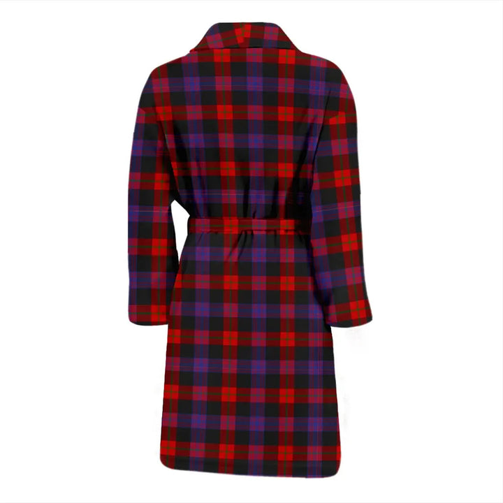 Scottish Brown Modern Clan Tartan Bathrobe 1
