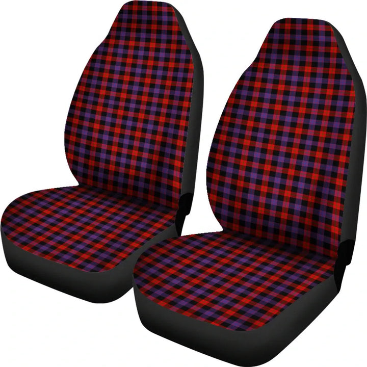 Scottish Brown Modern Clan Tartan Car Seat Covers 1
