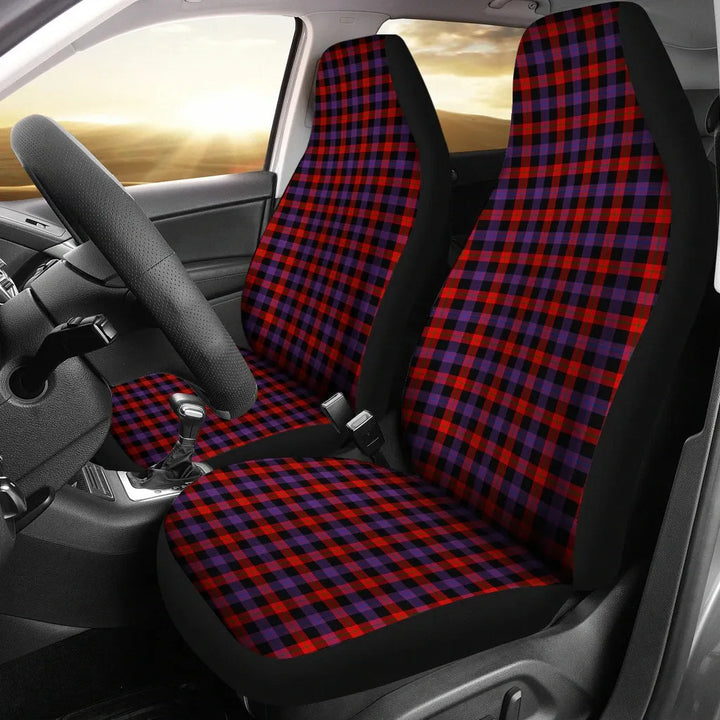 Scottish Brown Modern Clan Tartan Car Seat Covers 2