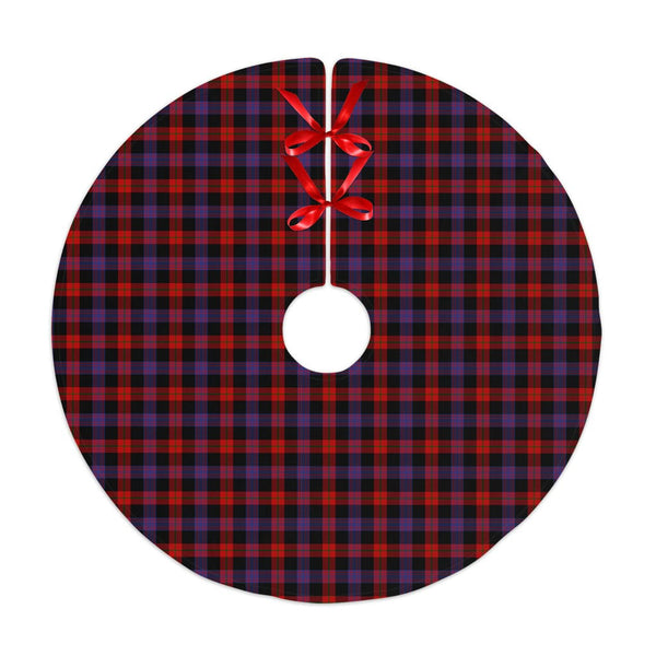 Scottish Brown Modern Clan Tartan Christmas Tree Skirt No Tassels 1 Tartan Plaid