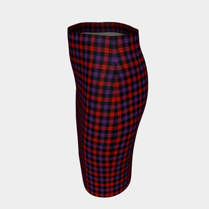 Scottish Brown Modern Clan Tartan Fitted Skirt Tartan Plaid 2