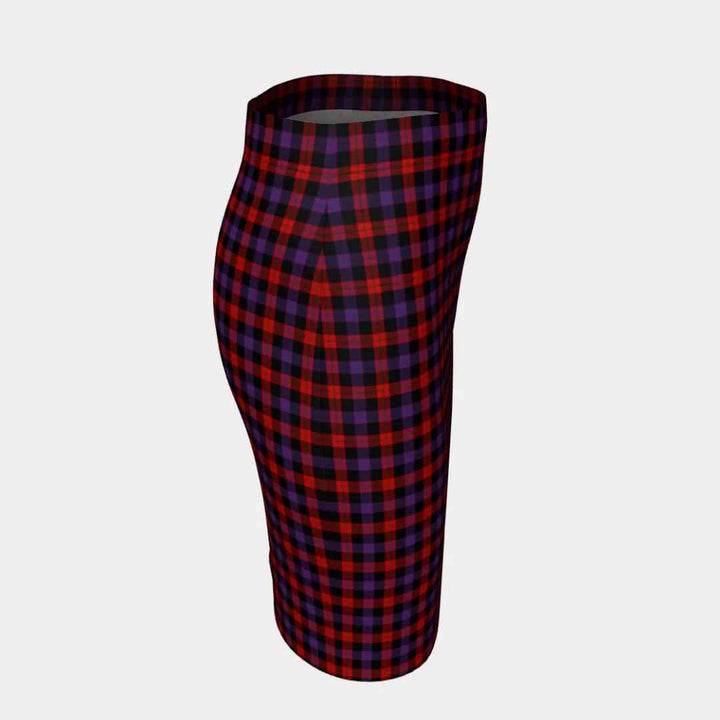 Scottish Brown Modern Clan Tartan Fitted Skirt Tartan Plaid 3