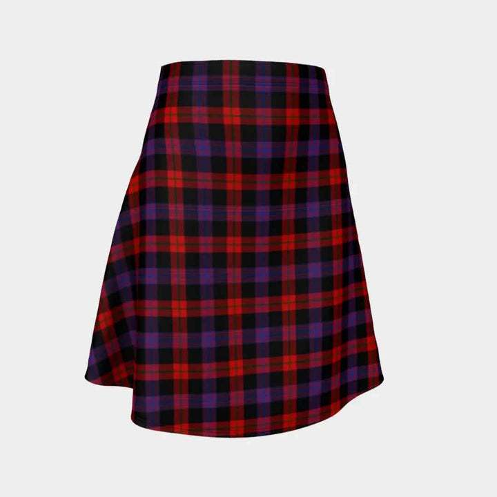 Scottish Brown Modern Clan Tartan Flare Skirt Tartan Plaid 1