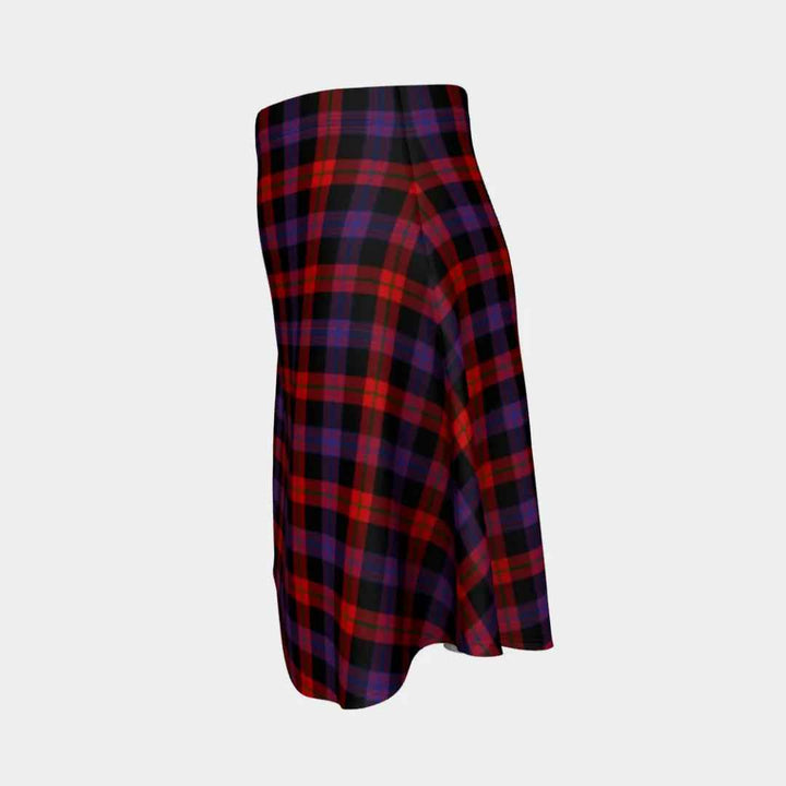 Scottish Brown Modern Clan Tartan Flare Skirt Tartan Plaid 2