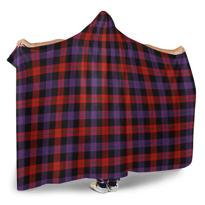 Scottish Brown Modern Clan Tartan Hooded Blanket Tartan Plaid 2