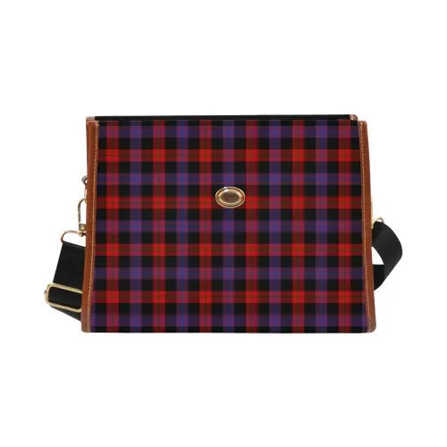 Scottish Brown Modern Clan Tartan Waterproof Canvas Bag Tartan Plaid 2