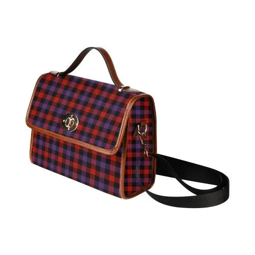 Scottish Brown Modern Clan Tartan Waterproof Canvas Bag Tartan Plaid 4