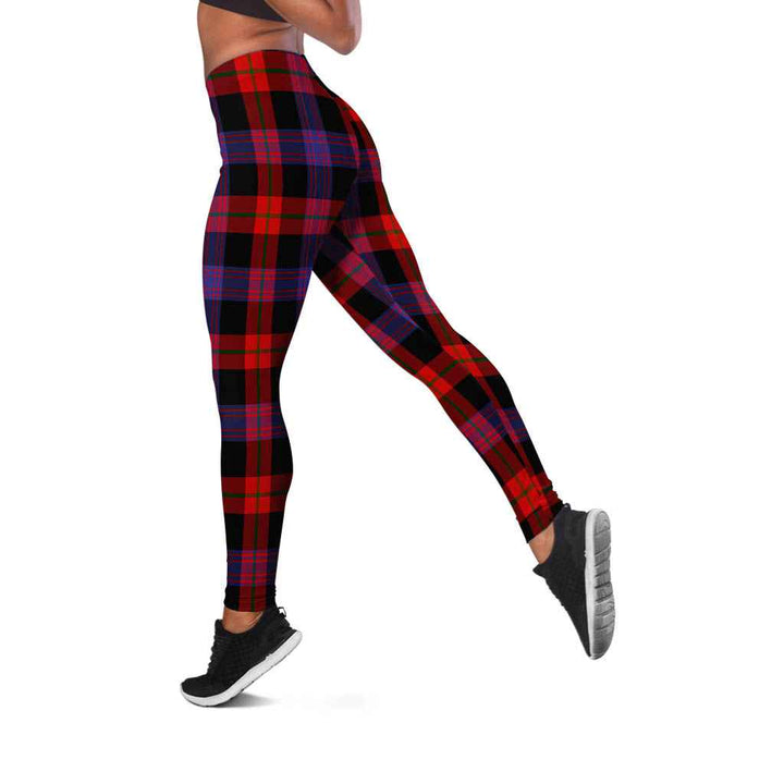 Scottish Brown Modern Clan Tartan Women Leggings Tartan Plaid 2