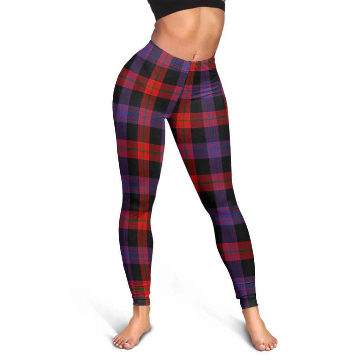 Scottish Brown Modern Clan Tartan Women Leggings Tartan Plaid 3