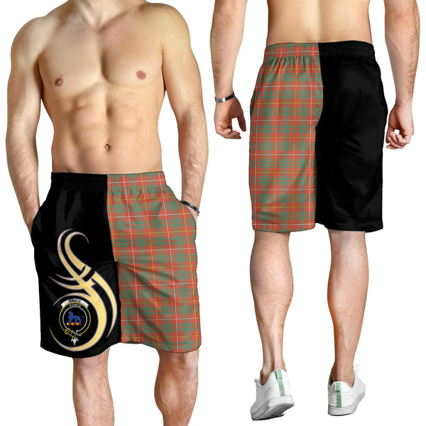 Scottish Bruce Ancient Clan Crest Tartan Believe in Me Men's Shorts