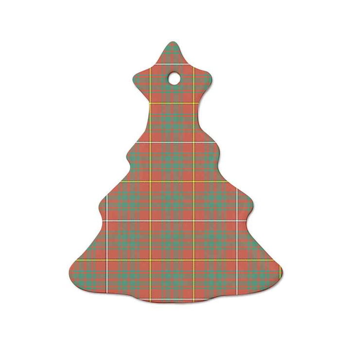 Scottish Bruce Ancient Clan Tartan Ceramic Ornament  Tree Shape Tartan Plaid