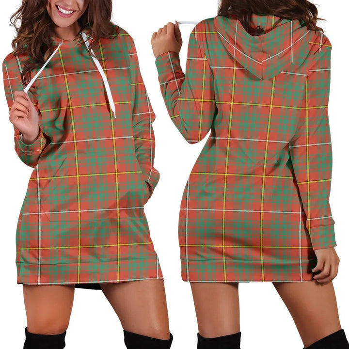 Scottish Bruce Ancient Clan Tartan Hoodie Dress