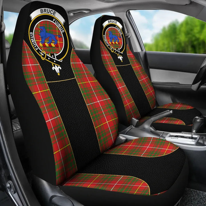 Scottish Bruce Clan Crest Tartan Car Seat Covers - Special Style 3