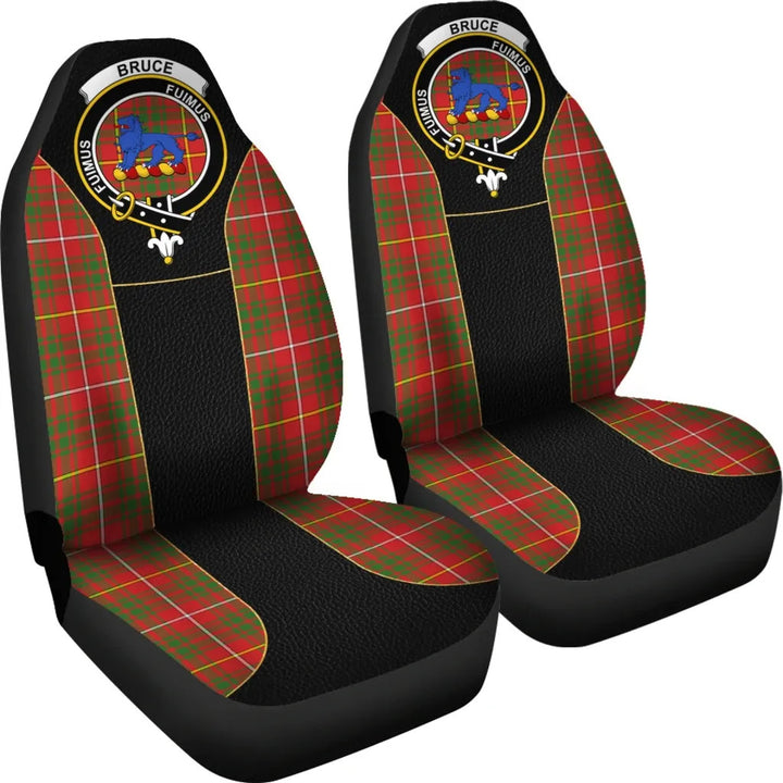 Scottish Bruce Clan Crest Tartan Car Seat Covers - Special Style 4