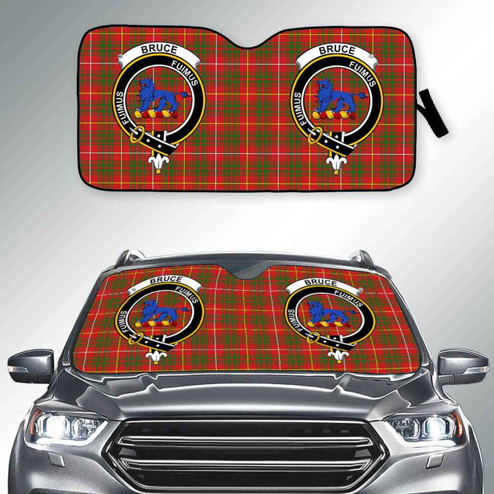 Scottish Bruce Clan Crest Tartan Car Windshield Sun Shade Tartan Plaid 2