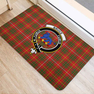 Scottish Bruce Clan Crest Tartan Door Mat Tartan Plaid 2