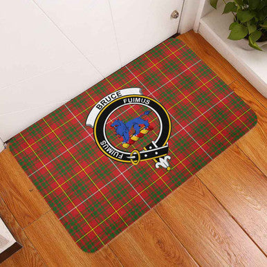 Scottish Bruce Clan Crest Tartan Door Mat Tartan Plaid 3