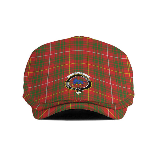 Scottish Bruce Clan Crest Tartan Flat Cap Tartan Plaid 1