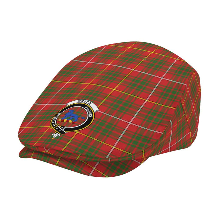 Scottish Bruce Clan Crest Tartan Flat Cap Tartan Plaid 2