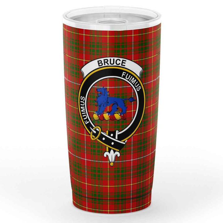 Scottish Bruce Clan Crest Tartan Insulated Tumbler Tartan Plaid 1