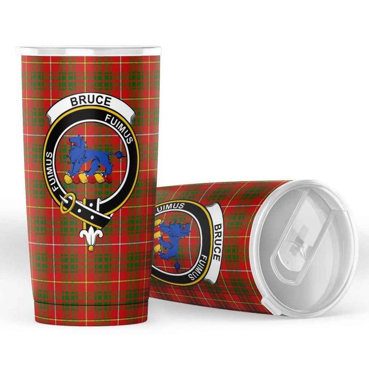 Scottish Bruce Clan Crest Tartan Insulated Tumbler Tartan Plaid 4