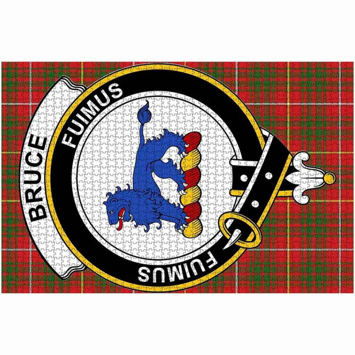 Scottish Bruce Clan Crest Tartan Jigsaw Puzzle 2