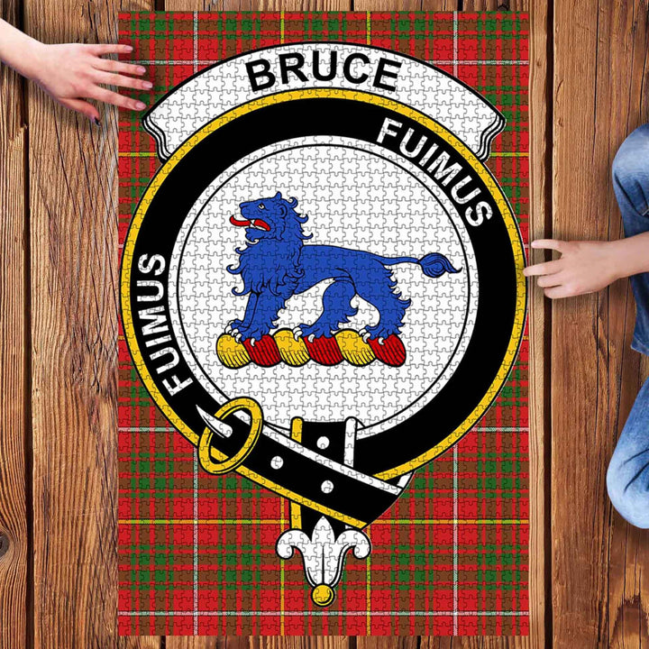 Scottish Bruce Clan Crest Tartan Jigsaw Puzzle 3