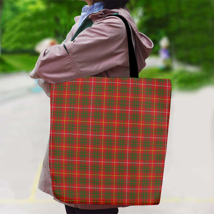 Scottish Bruce Modern Clan Tartan Canvas Bag With Shoulder Strap Tartan Plaid 2